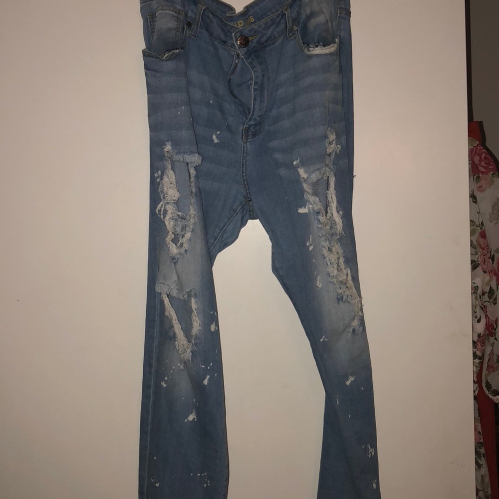 Acid wash boyfriend jeans 👖